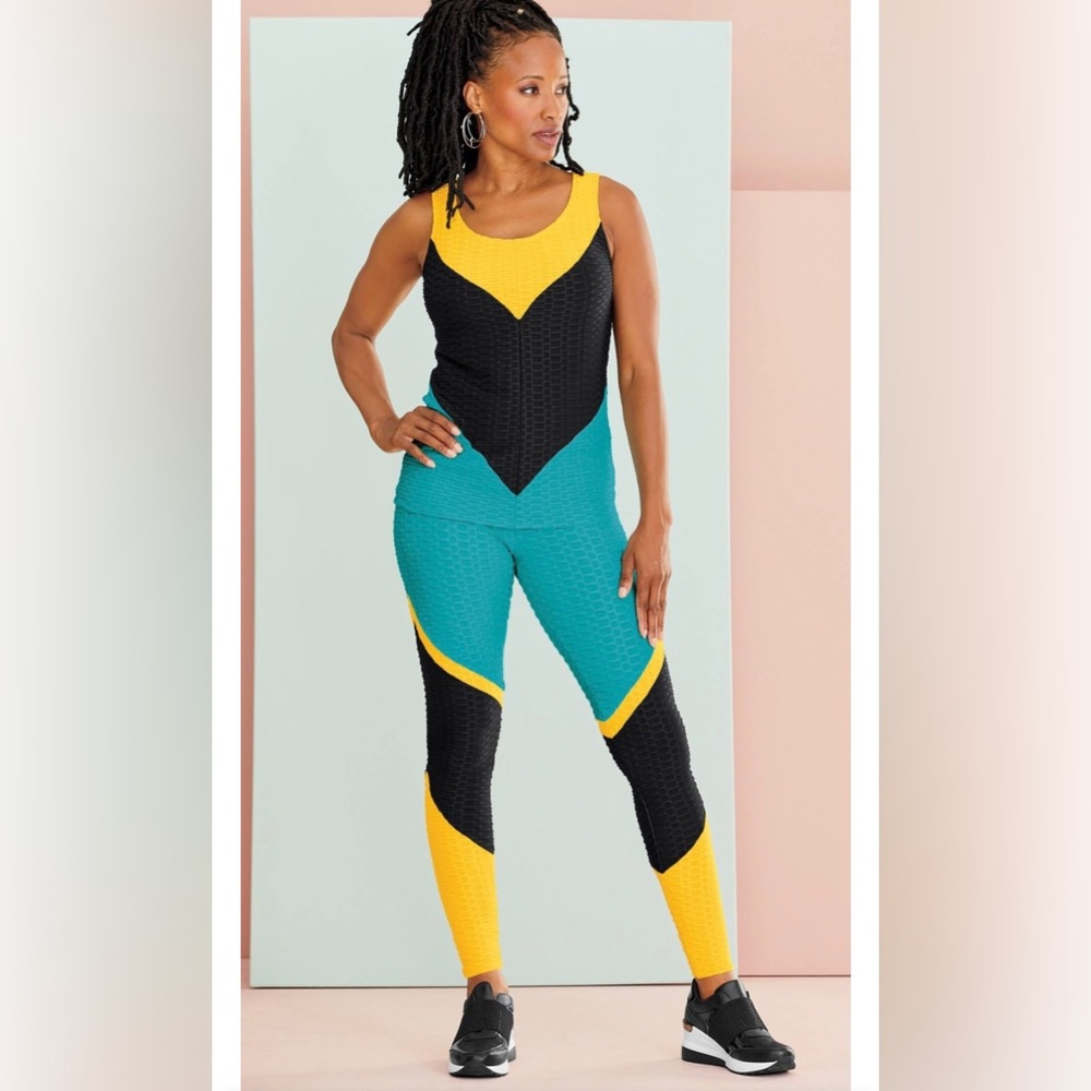 Textured Active Set - Jamaican Themed